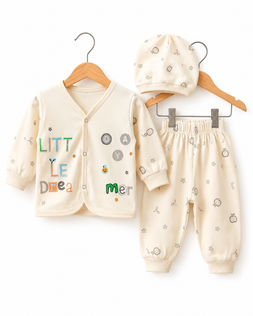 Little Dreamer Star & Fruit 3-Piece Baby Set