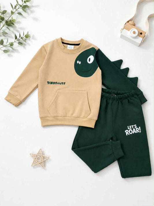 🦖 Little Dino Roar 2-Piece Tracksuit Set