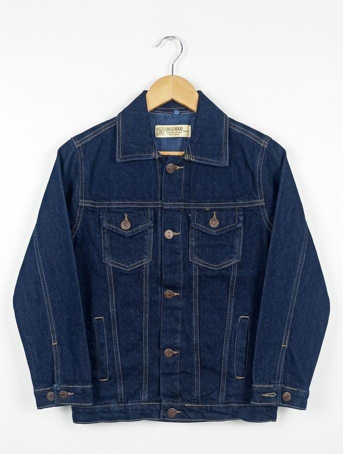Kids Premium Dark Blue Denim Jacket