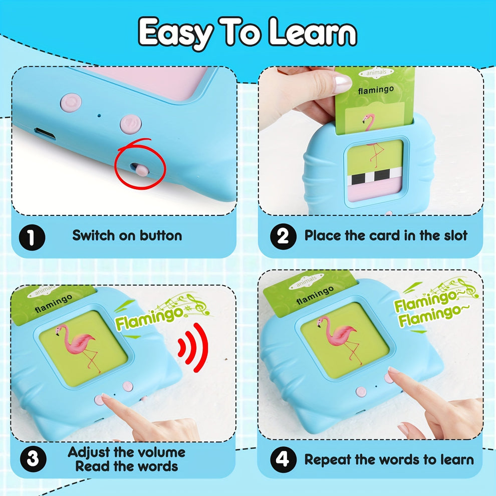 Preschool Learning Toys Early Educational Intelligent Electric Kids Language Card Reader 224 Sight Words Reading Learning Words Study Toys Game for Kids
Talking Flash Cards Learning Machine – Fun Learning for Kids!